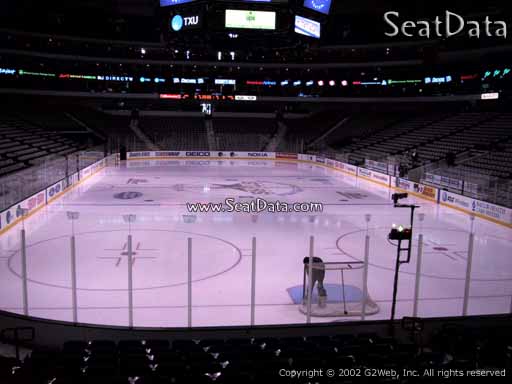 Seat view from section 101 at the American Airlines Center, home of the Dallas Stars